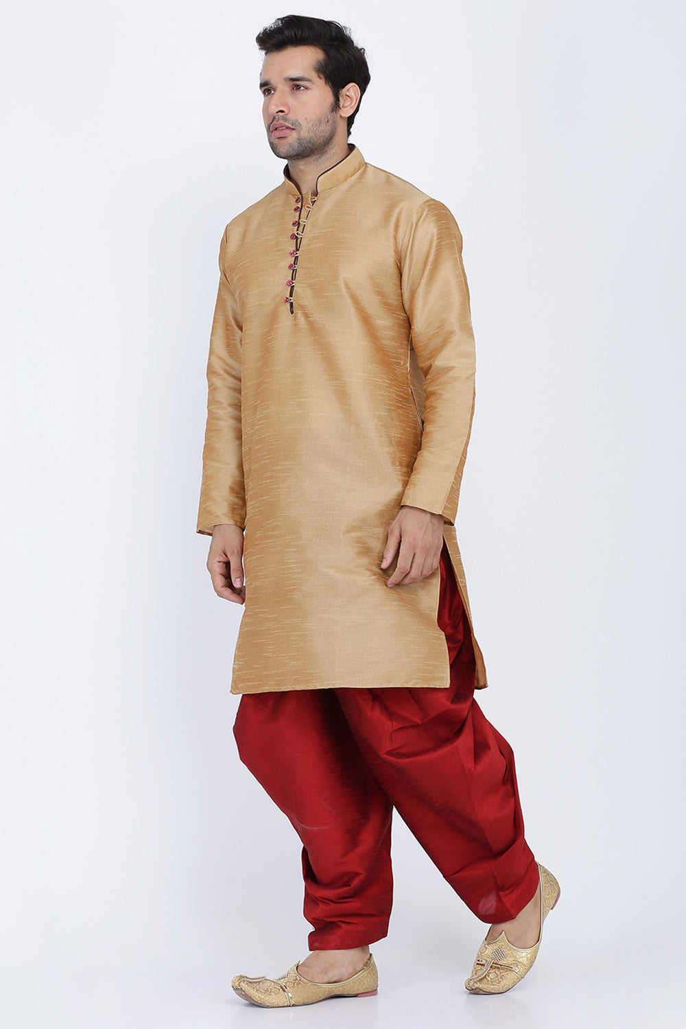 Mens Silk Kurta And Salwar Set