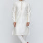 Mens Raw Silk Embroidered Kurta Pyjama Set