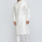 Mens Raw Silk Embroidered Kurta Pyjama Set