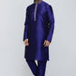 Mens Raw Silk Embroidered Kurta Pyjama Set