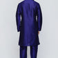 Mens Raw Silk Embroidered Kurta Pyjama Set