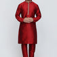 Mens Raw Silk Embroidered Kurta Pyjama Set