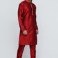 Mens Raw Silk Embroidered Kurta Pyjama Set