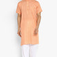 Mens Cotton Slub Kurta Pyjama Set short sleeves