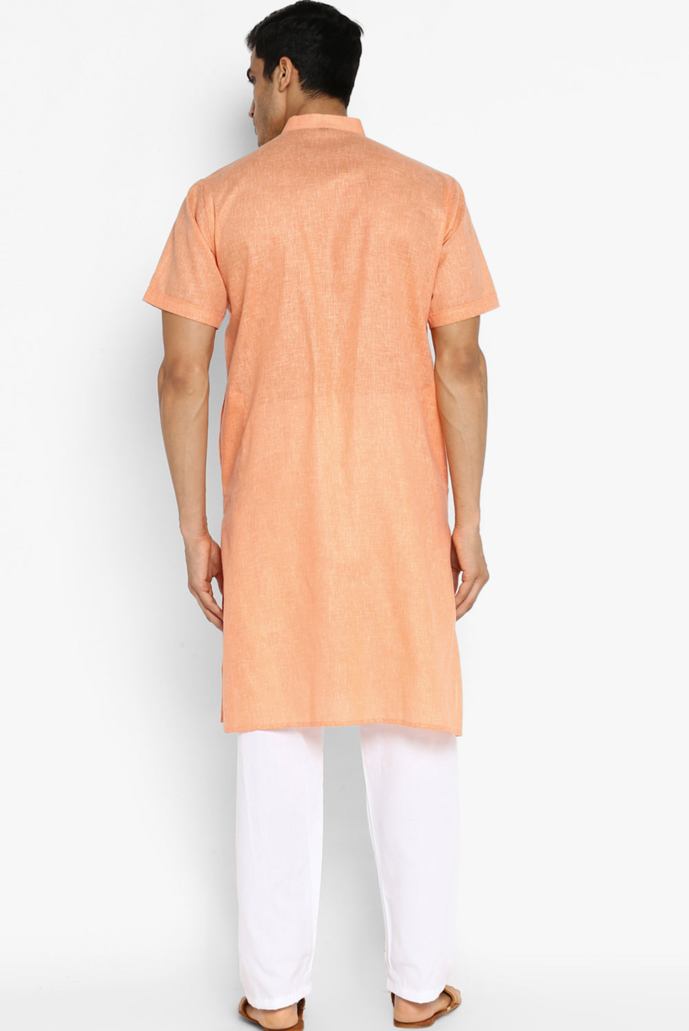 Mens Cotton Slub Kurta Pyjama Set