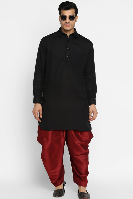 Mens Raw Silk Blend Pant Pajamas