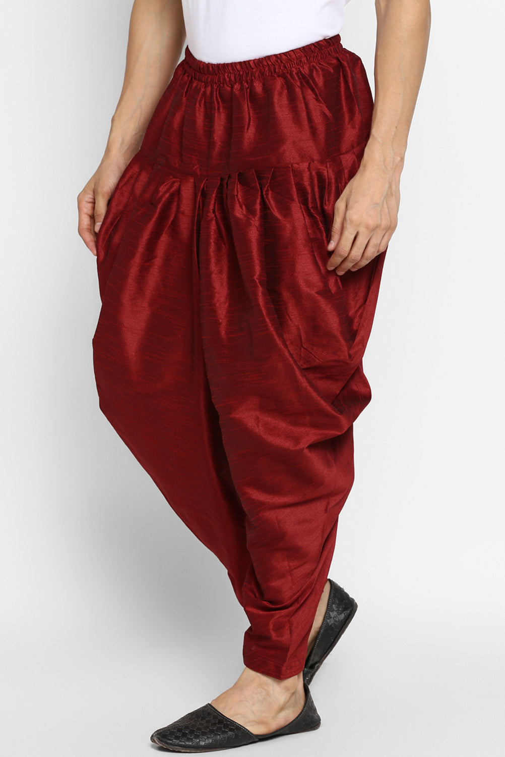 Mens Raw Silk Blend Pant Pajamas