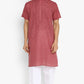 Mens Cotton Slub Kurta Pyjama Set