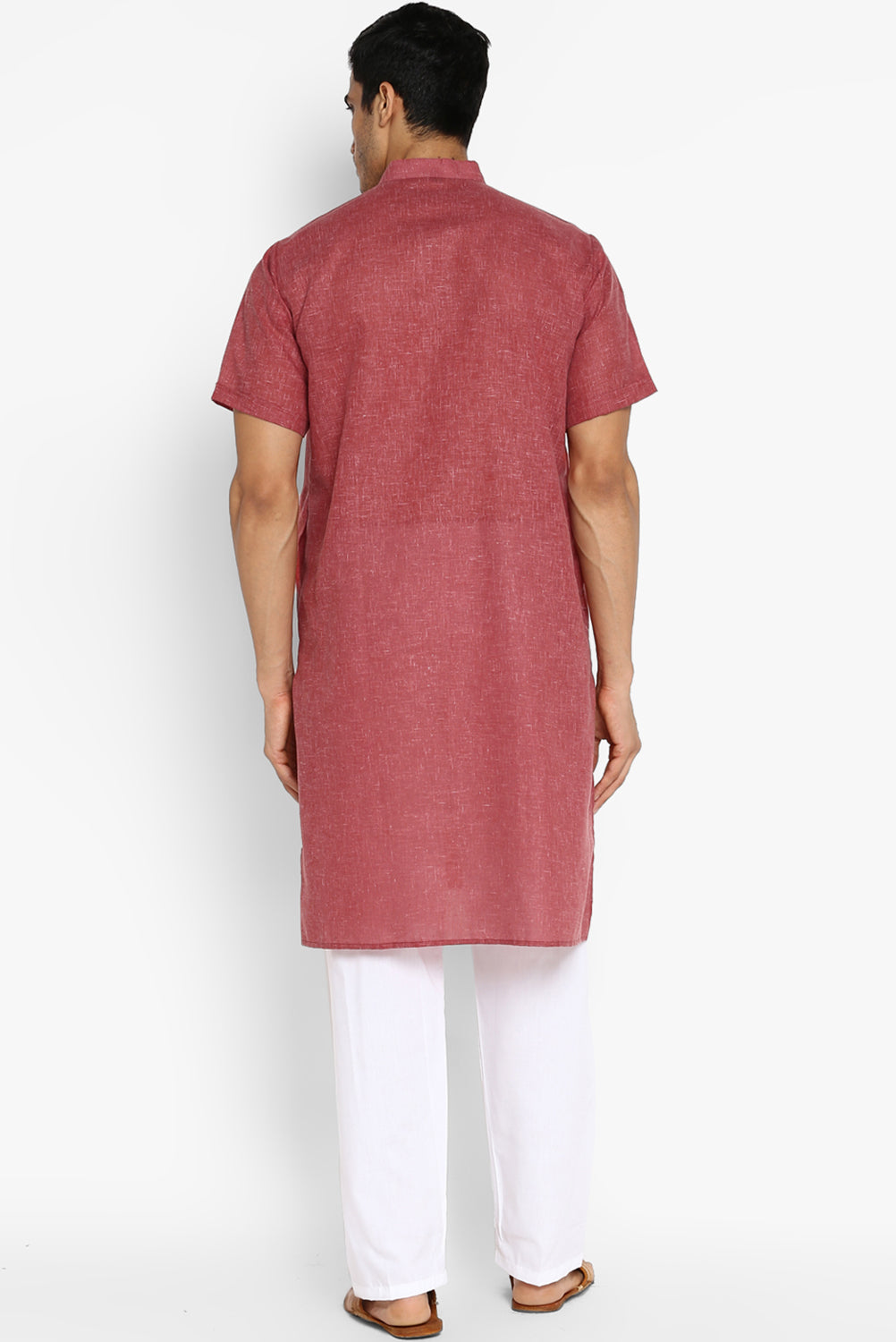 Mens Cotton Slub Kurta Pyjama Set