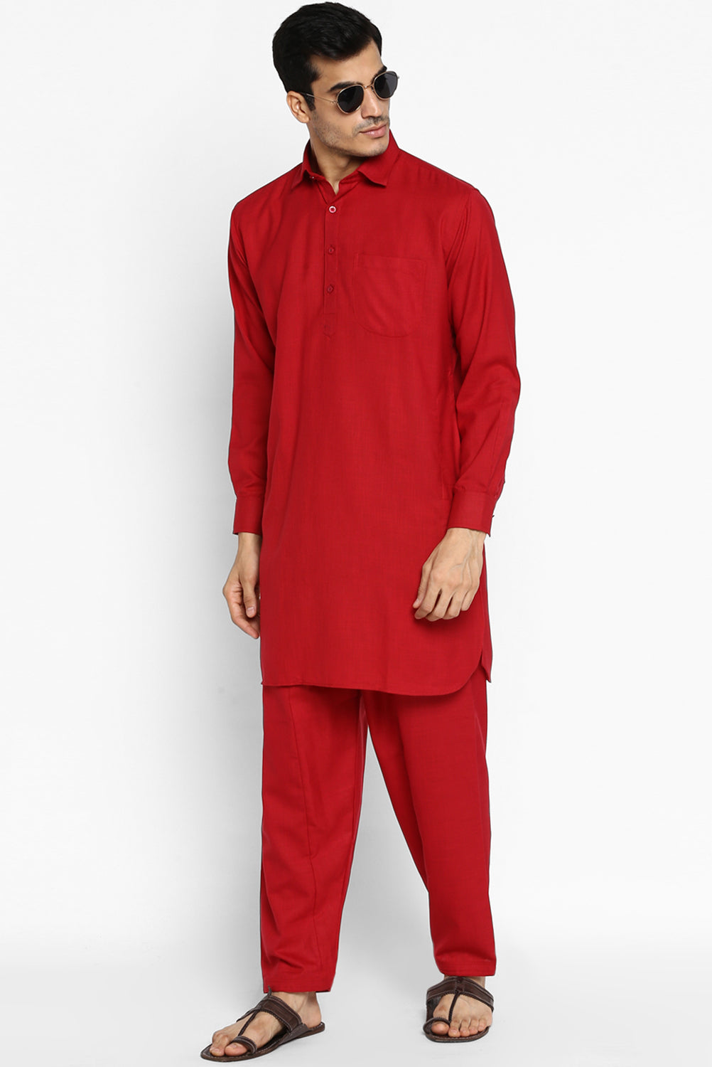 men cotton kameez salwar set