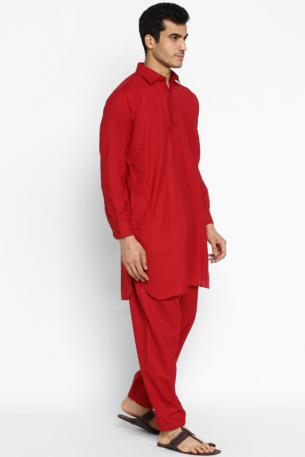 men cotton kameez salwar set