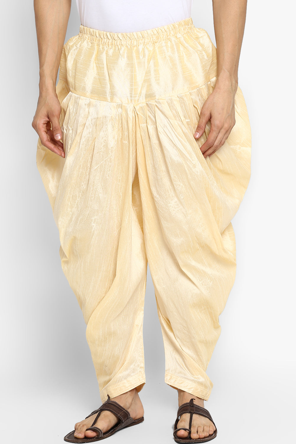 Mens Raw Silk Blend Pant Pajamas