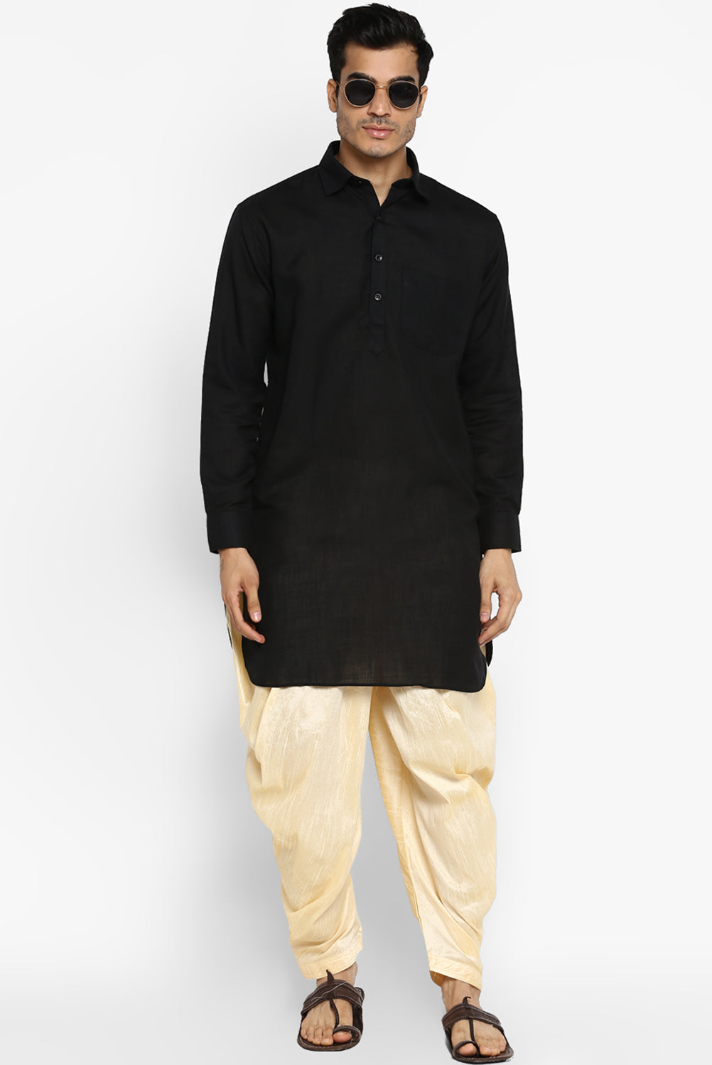 Mens Raw Silk Blend Pant Pajamas