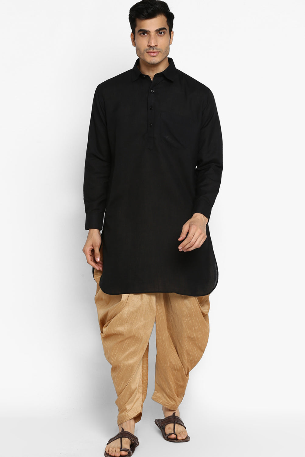 Mens Raw Silk Blend Pant Pajamas