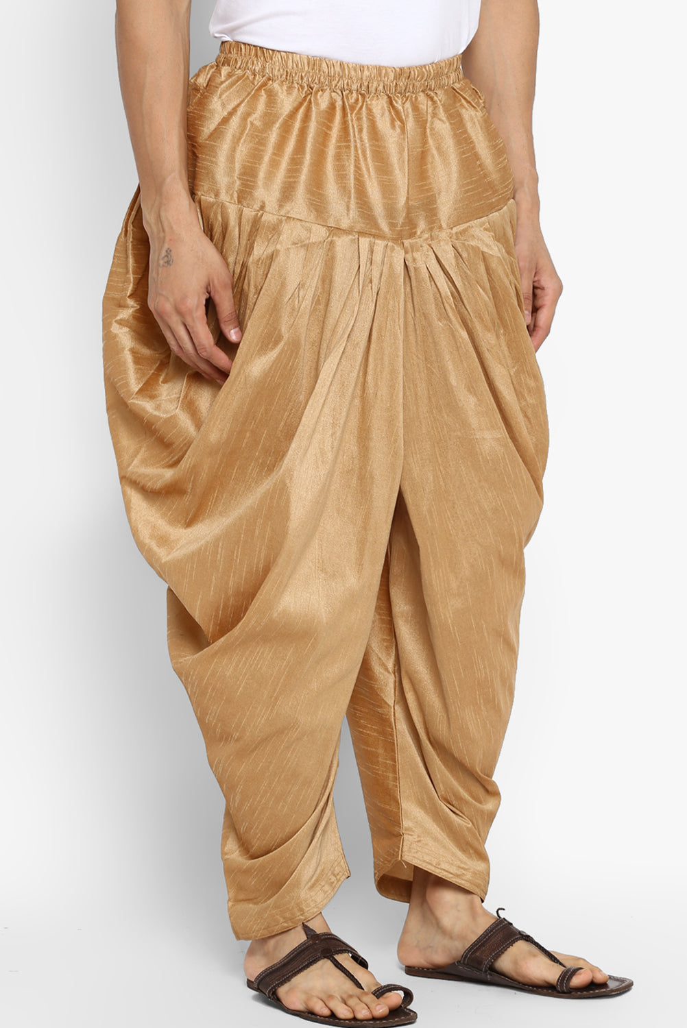 Mens Raw Silk Blend Pant Pajamas