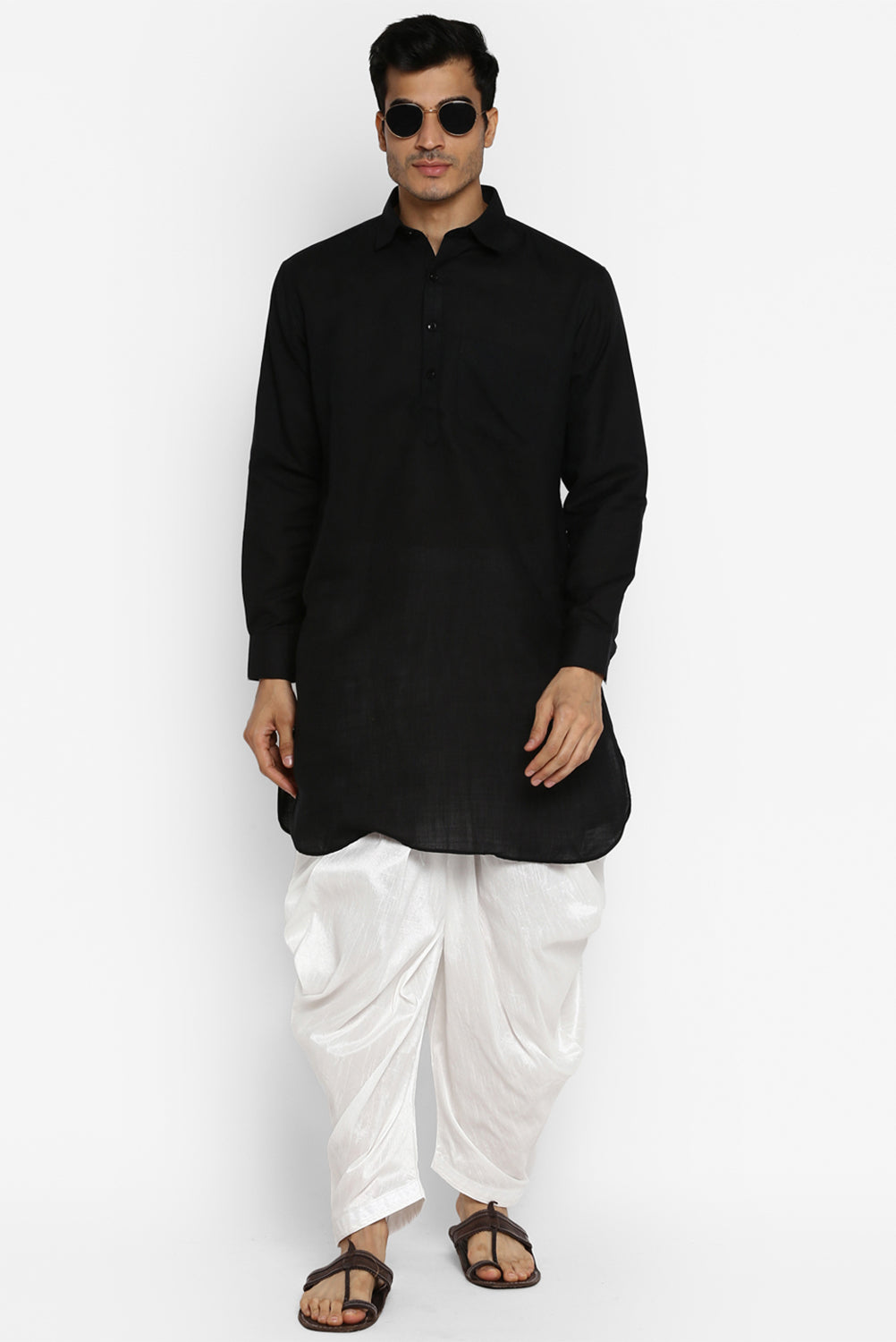 Mens Raw Silk Blend Pant Pajamas