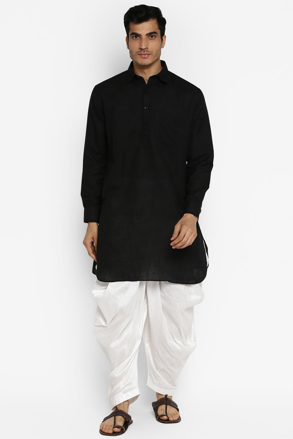 Mens Raw Silk Blend Pant Pajamas