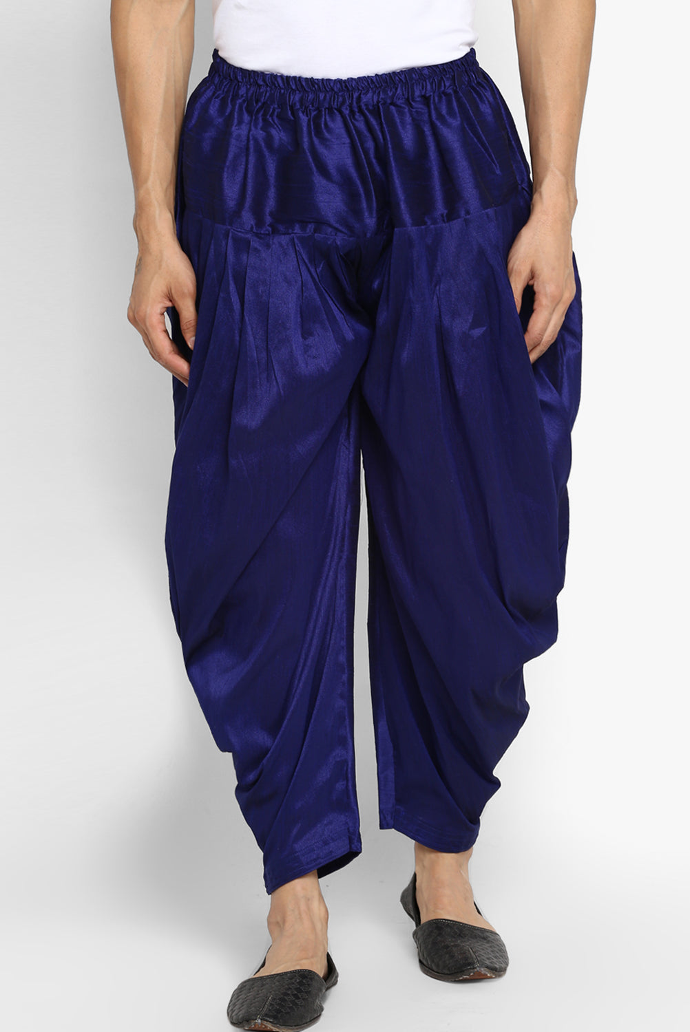 Mens Raw Silk Blend Pant Pajamas