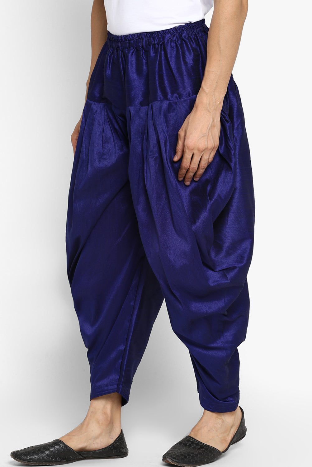 Mens Raw Silk Blend Pant Pajamas