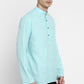 Mens Mandarin Collar Short Kurta