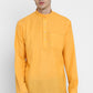 Mens Mandarin Collar Short Kurta