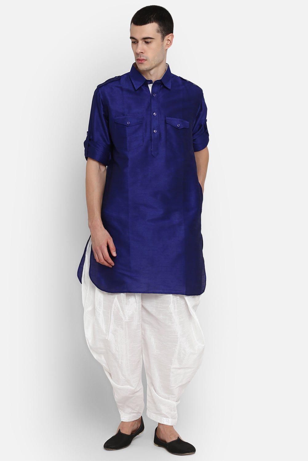 Mens Silk Pathani Suit Set