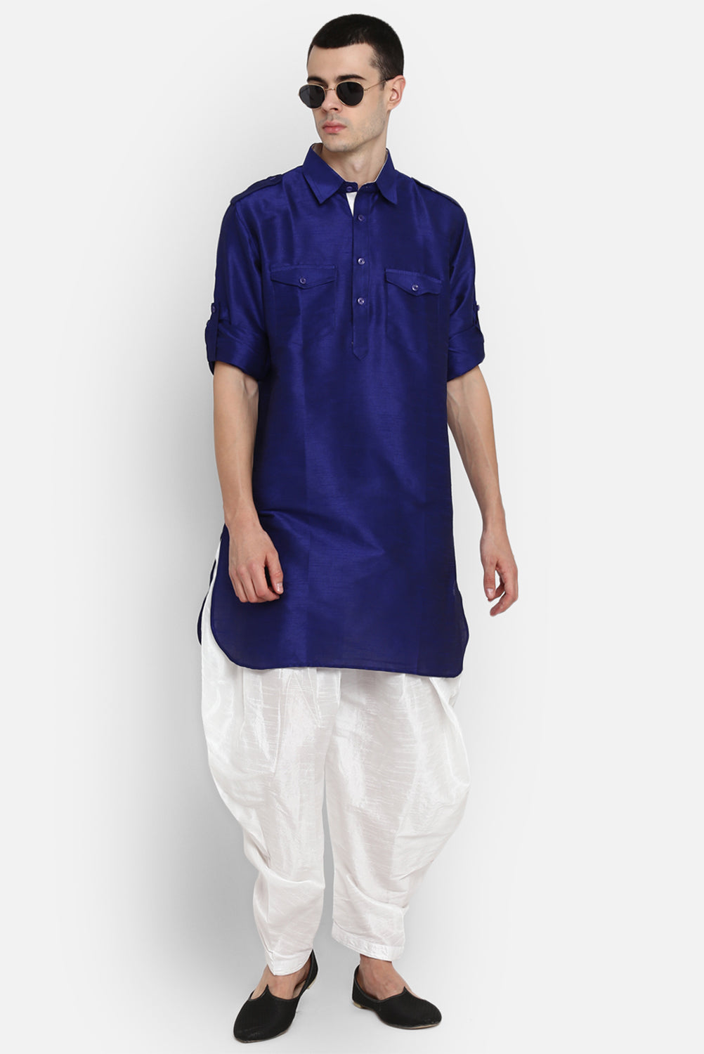 Mens Silk Pathani Suit Set