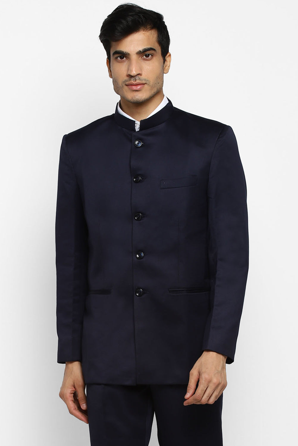 Mens Solid Bandhgala Suit