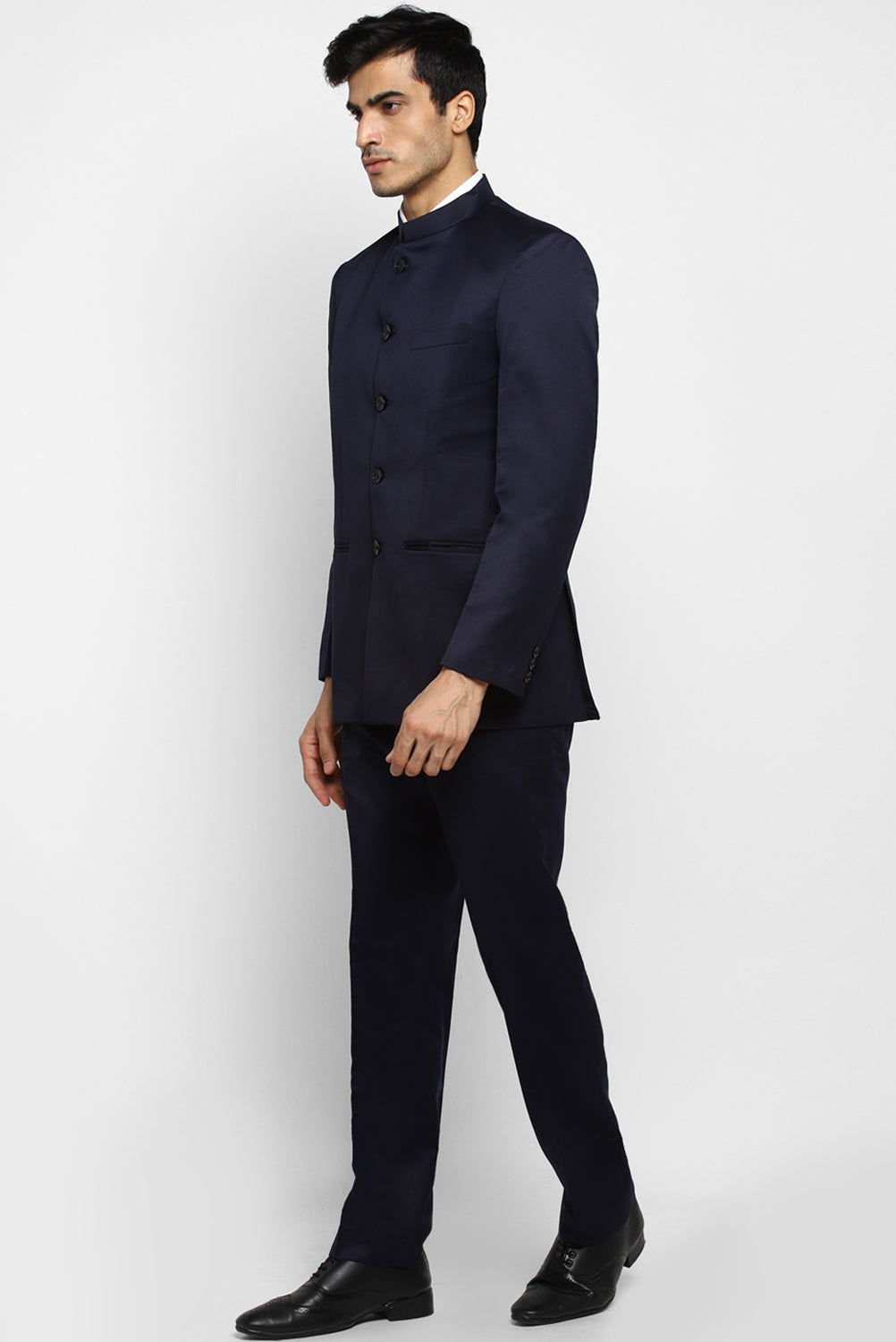 Mens Solid Bandhgala Suit