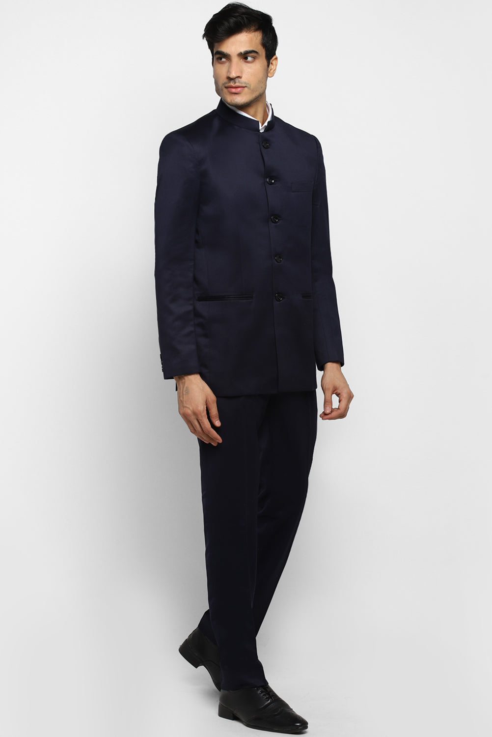 Mens Solid Bandhgala Suit