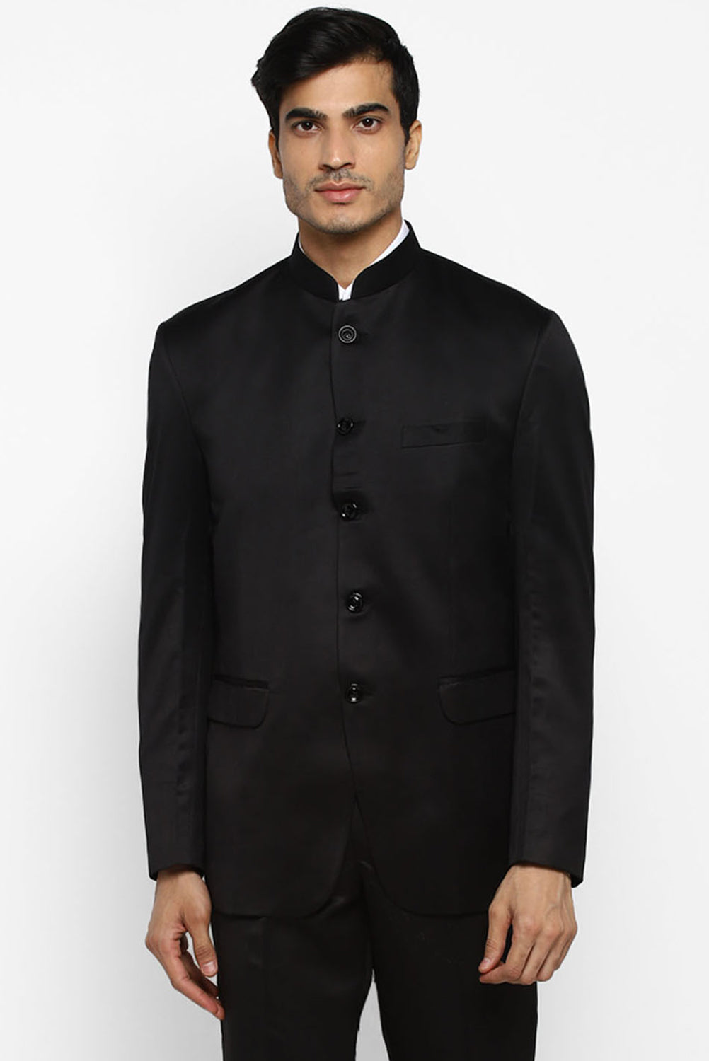 Mens Solid Bandhgala Suit