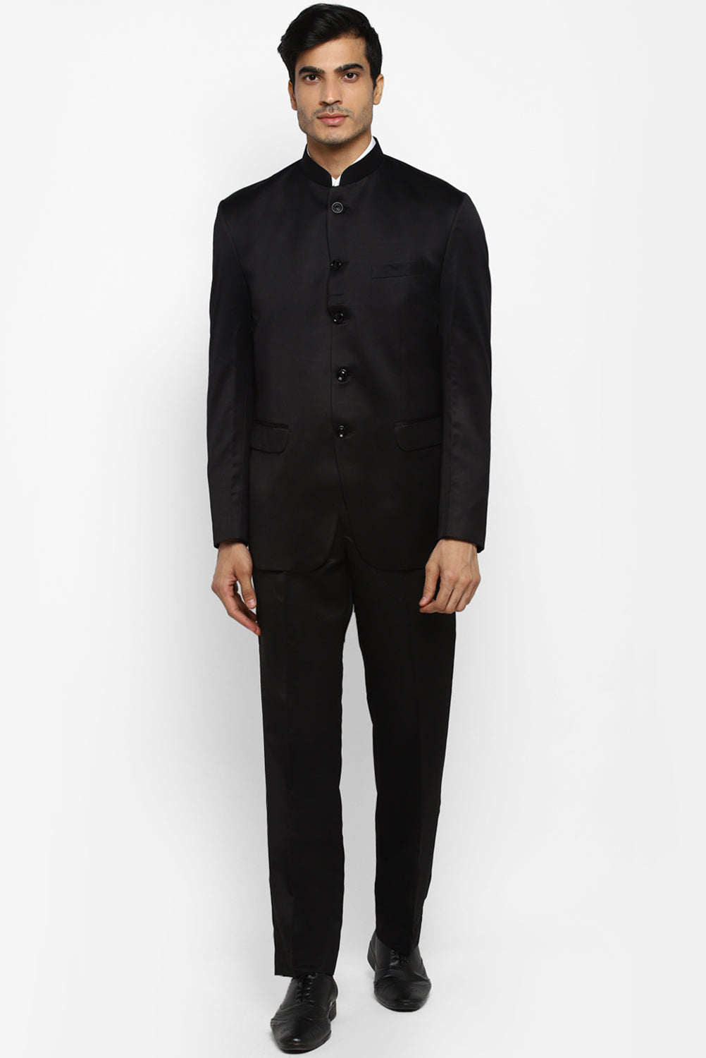 Mens Solid Bandhgala Suit