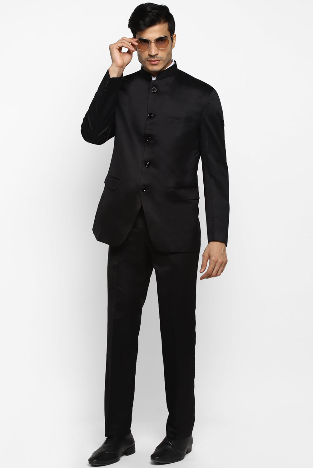 Mens Solid Bandhgala Suit