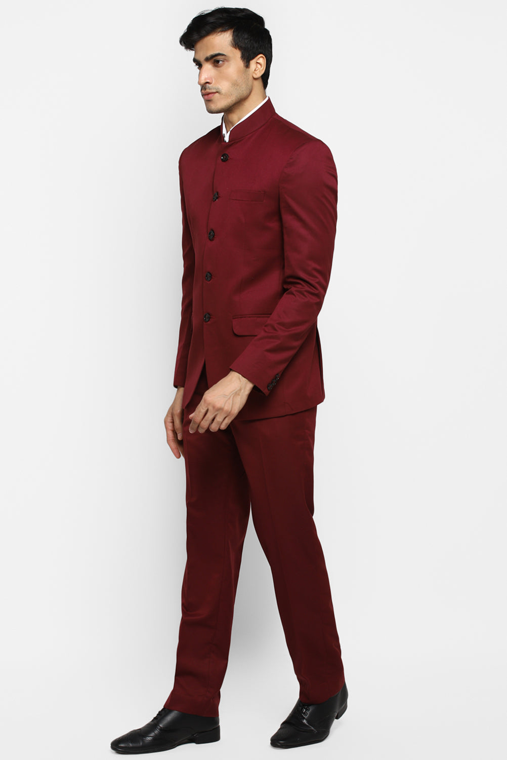 Mens Solid Bandhgala Suit