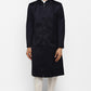 Mens Solid Indowestern Sherwani With Pajamas