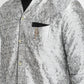 Mens Self Textured Indowestern With Pajamas