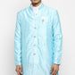 Mens Self Textured Indowestern With Pajamas