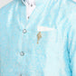 Mens Self Textured Indowestern With Pajamas