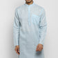 Mens Cotton Slub Kurta Pyjama Set