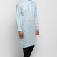 Mens Cotton Slub Kurta Pyjama Set