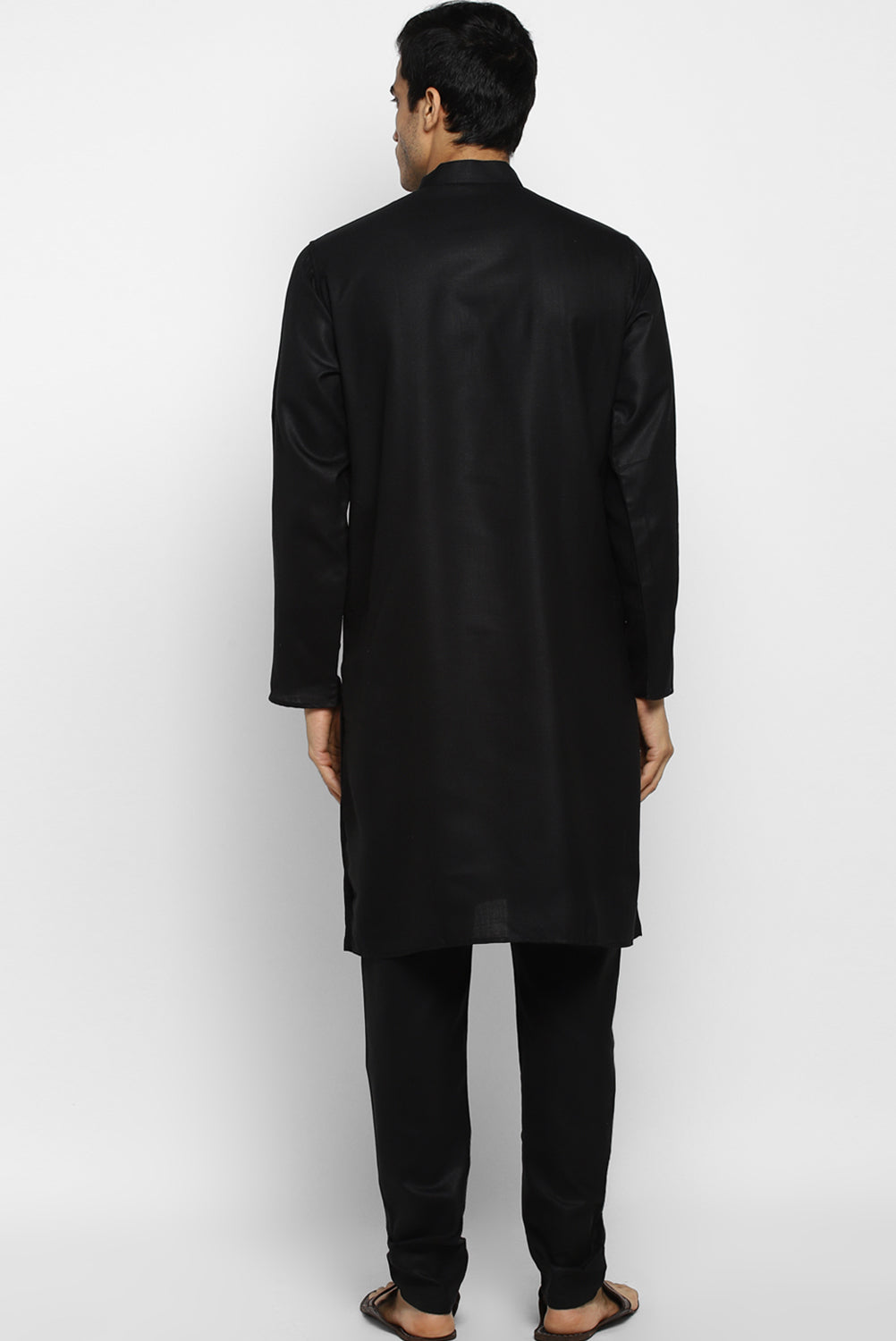 Mens Cotton Slub Kurta Pyjama Set