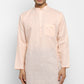 Mens Cotton Slub Kurta Pyjama Set