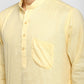 Mens Cotton Slub Kurta Pyjama Set