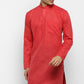 Mens Cotton Slub Kurta Pyjama Set