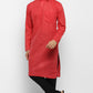 Mens Cotton Slub Kurta Pyjama Set