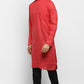 Mens Cotton Slub Kurta Pyjama Set