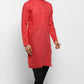 Mens Cotton Slub Kurta Pyjama Set