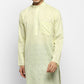 Mens Cotton Slub Kurta Pyjama Set