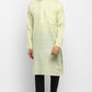 Mens Cotton Slub Kurta Pyjama Set