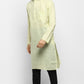 Mens Cotton Slub Kurta Pyjama Set